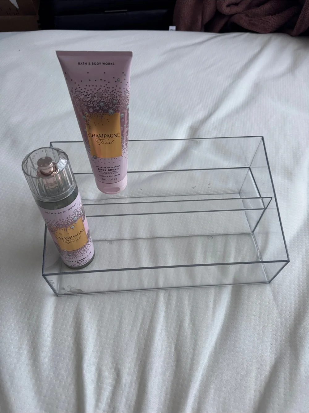 Clear Acrylic Bathroom Organizer Shelf - Transparent